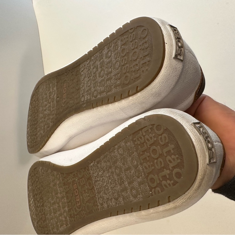 Taos Star Burst Canvas Lace-up Casual SneakerWith Brown Leather Accents Size 9.5 - Picture 9 of 12